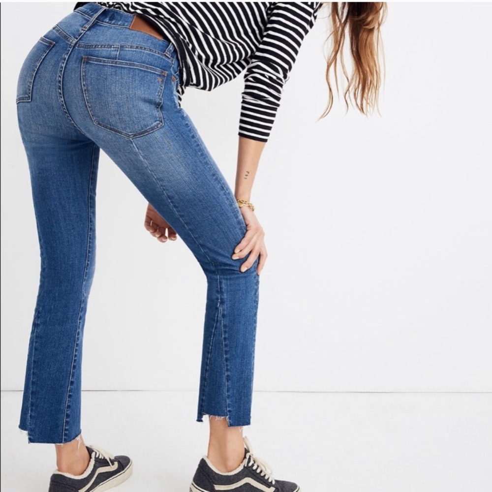 NWT Madewell Cali Demi-Boot Jeans Back-Seam